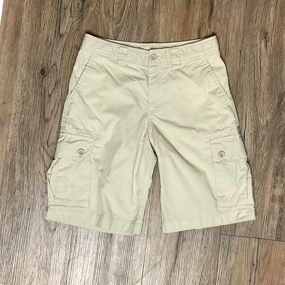 Polo Ralph Lauren Boys Khaki Cargo Shorts Tan Classic Polo Chino Size 12